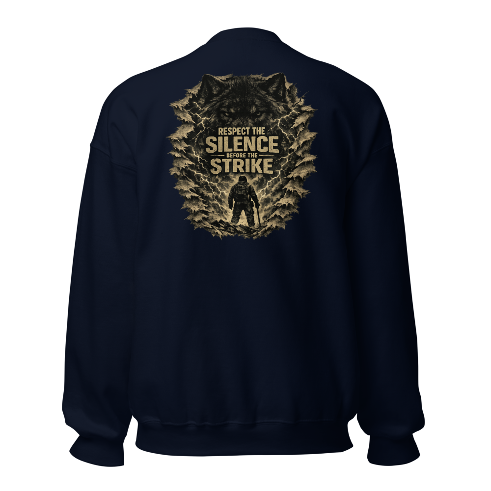 Stormwalker Outpost — Scars Are Maps Crewneck — Back (Navy)
