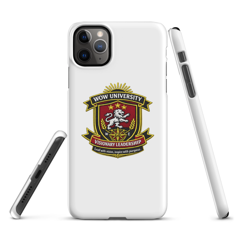 WOW University | WOWU VisionaryLeadership badge | iPhone Snap Case