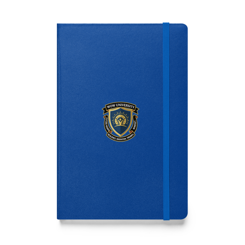 WOWU FutureReadyMindset badge Hardcover Notebook
