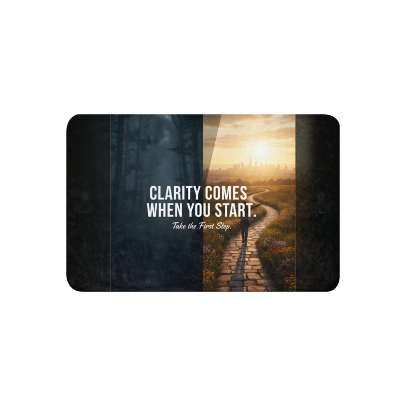 WOW | Clarity Comes When You Start | Sublimated Sherpa Blanket