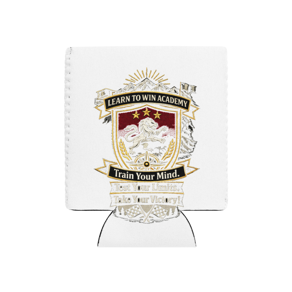 LTW Shield logo Can Cooler — Front