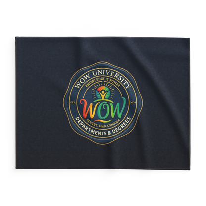 WOW University | WOWU DepartmentsDegrees medallion | Lightweight Summer Blanket