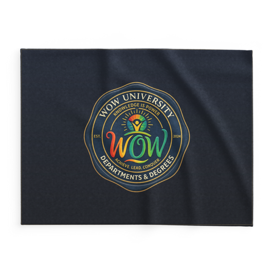 WOW University | WOWU DepartmentsDegrees medallion | Lightweight Summer Blanket