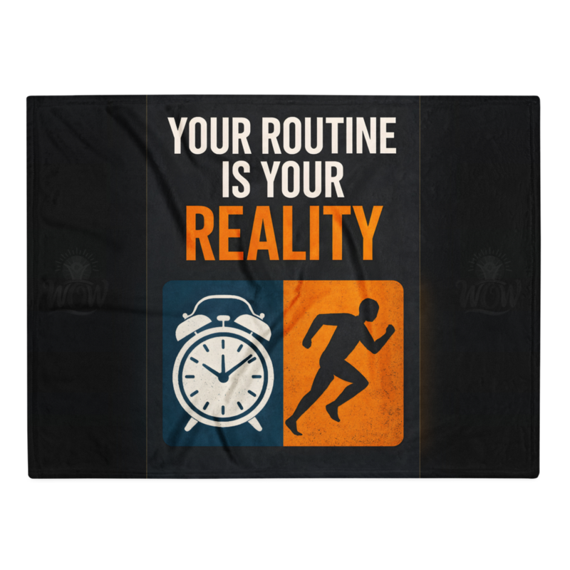 WOW | Your Routine Is Your Reality | Throw Blanket