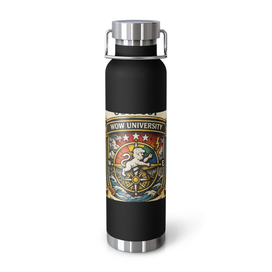 Stormwalker Outpost badge Copper Water Bottle — Front