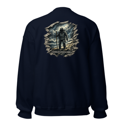 Stormwalker Outpost — Outpost Medallion Crewneck — Back (Navy)