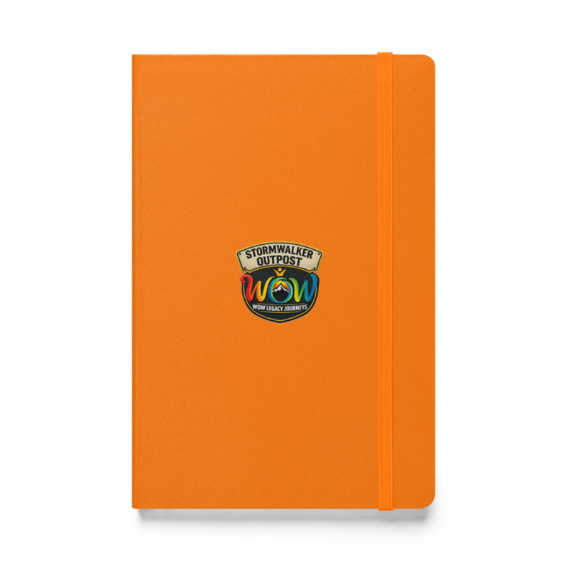 Stormwalker Outpost WOW logo Hardcover Notebook