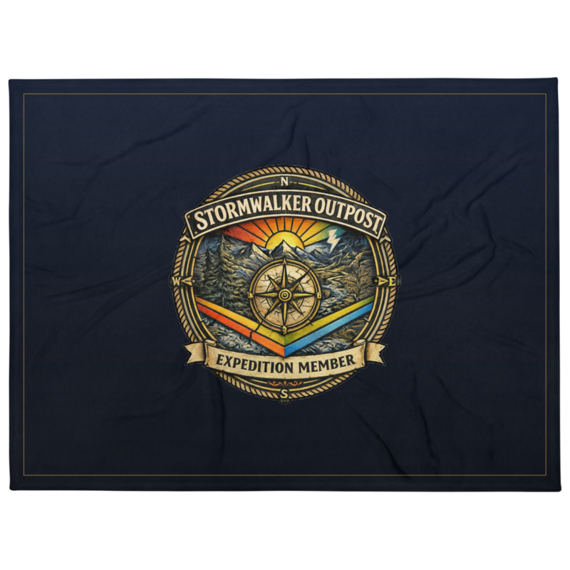 Stormwalker Outpost | Stormwalker Outpost medallion | Throw Blanket
