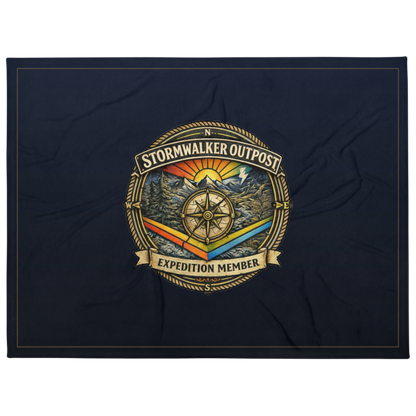 Stormwalker Outpost | Stormwalker Outpost medallion | Throw Blanket