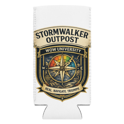 WOW University | Stormwalker Outpost WOWU compass badge | Can Cooler