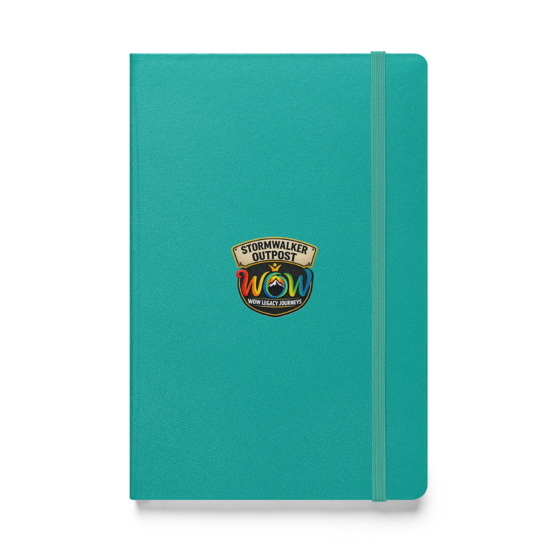 Stormwalker Outpost WOW logo Hardcover Notebook