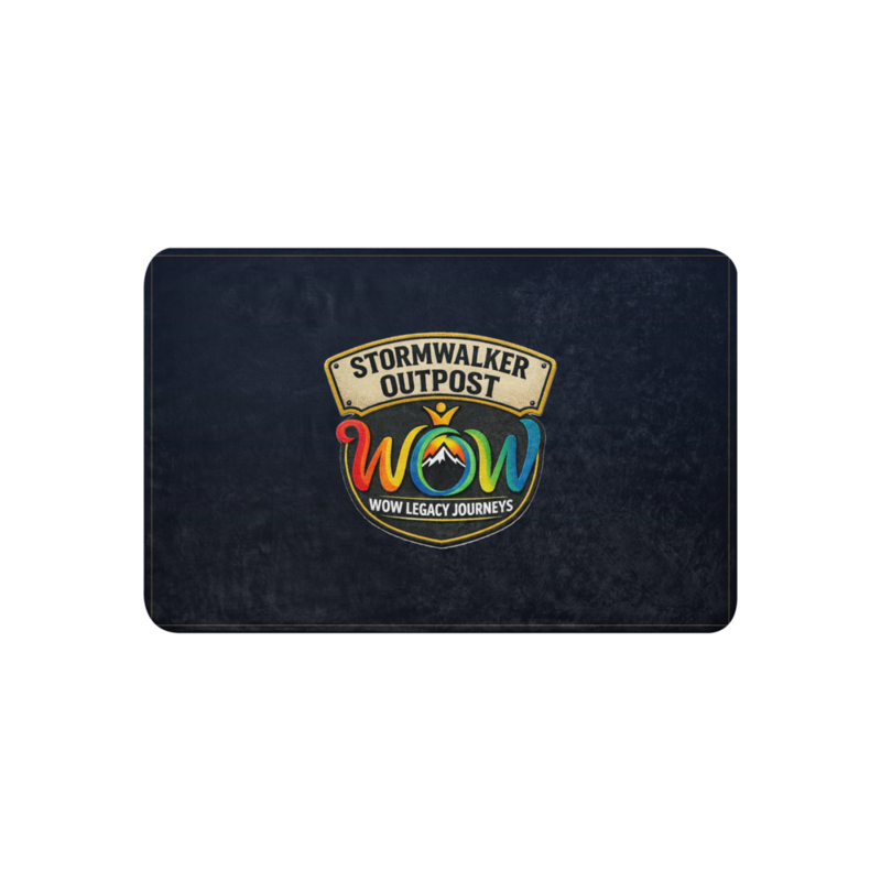 Stormwalker Outpost | Stormwalker Outpost WOW logo | Sublimated Sherpa Blanket