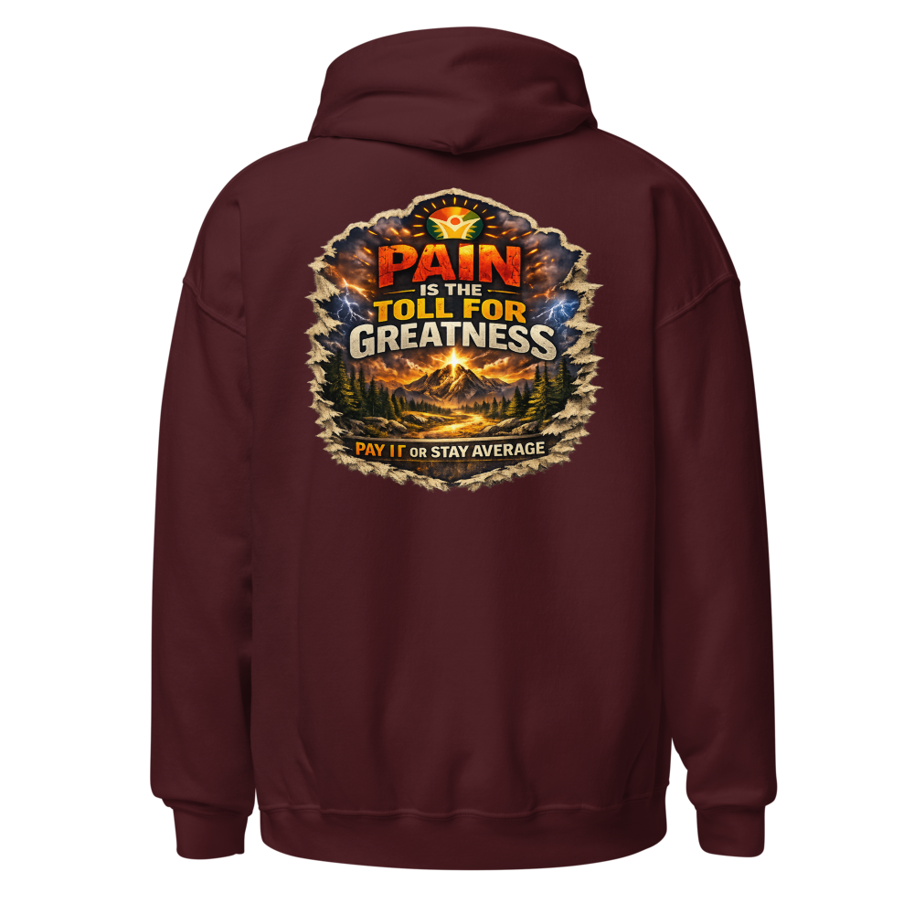 WOW University — Departments & Degrees Hoodie — Back (Maroon)