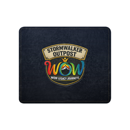 Stormwalker Outpost | Stormwalker Outpost WOW logo | Sublimated Sherpa Blanket