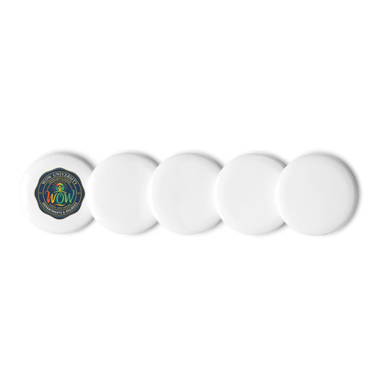 WOW University | WOWU DepartmentsDegrees medallion | Pin Buttons