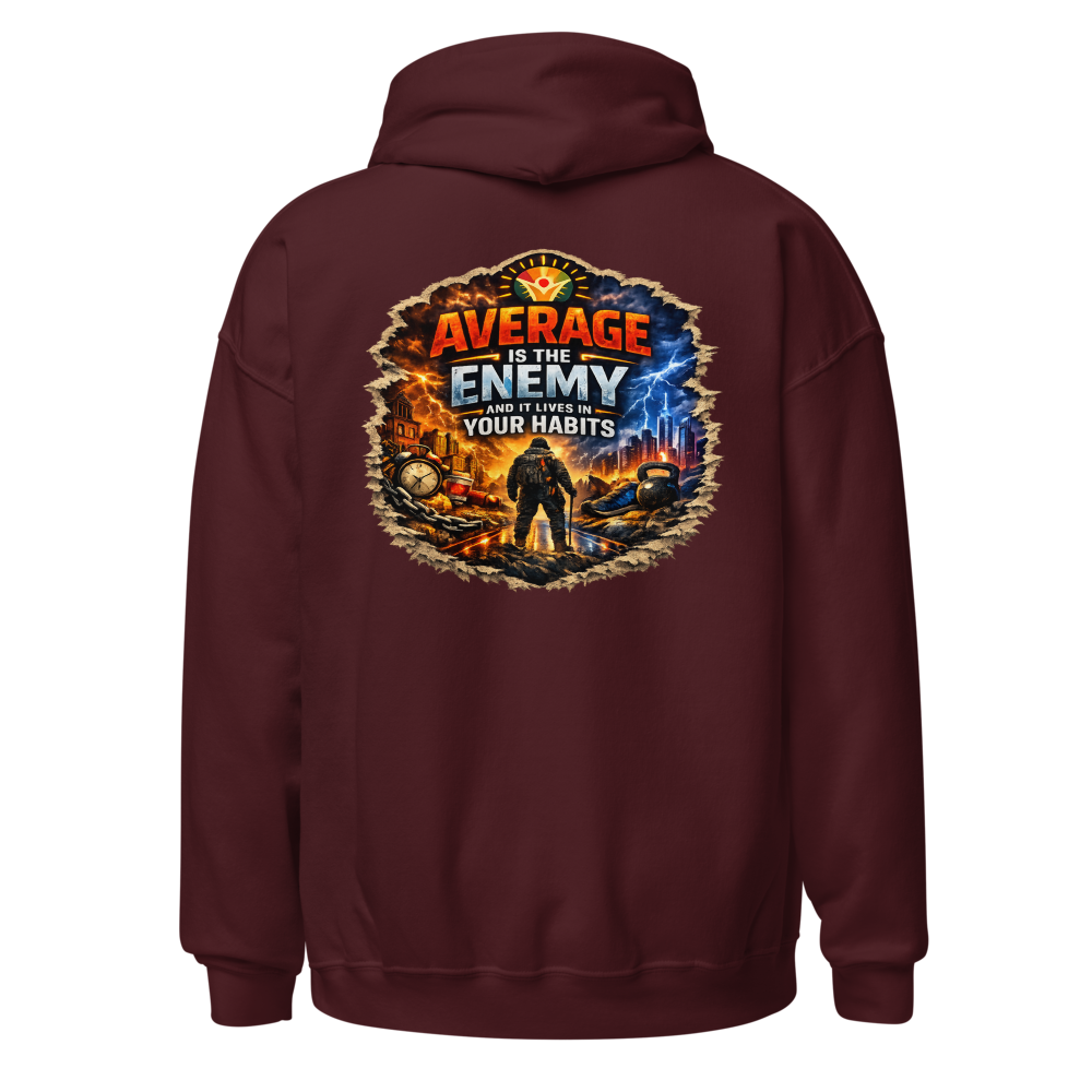 WOW University — Core Crest Hoodie — Back (Maroon)