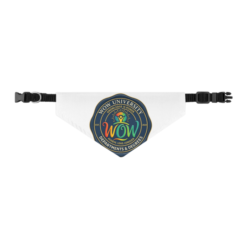WOW University | WOWU DepartmentsDegrees medallion | Pet Bandana
