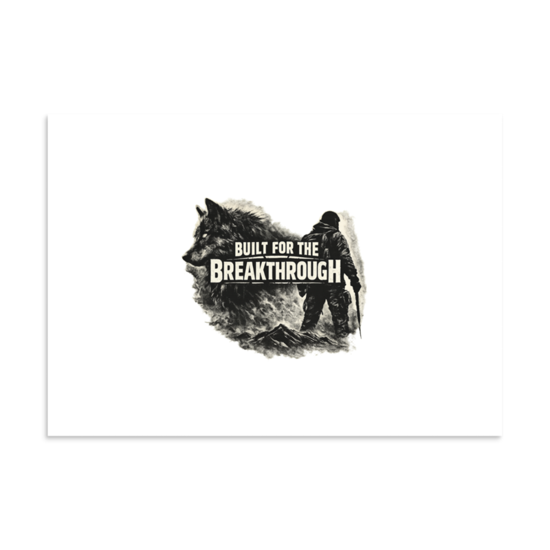 Stormwalker BuiltForBreakthrough silhouette Matte Poster