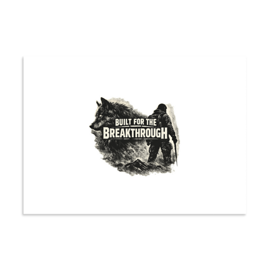 Stormwalker BuiltForBreakthrough silhouette Matte Poster