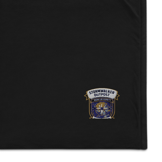Stormwalker Outpost — Embroidered Sherpa Blanket