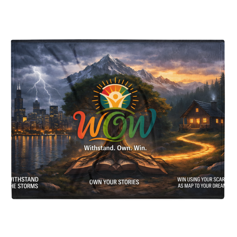 WOW | Withstand Own Win | Throw Blanket