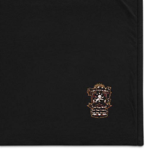 Positive Productive Purposeful — Embroidered Sherpa Blanket