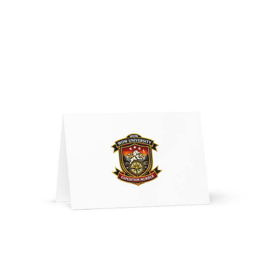 WOW University | WOWU ExpeditionMember badge | Greeting Card