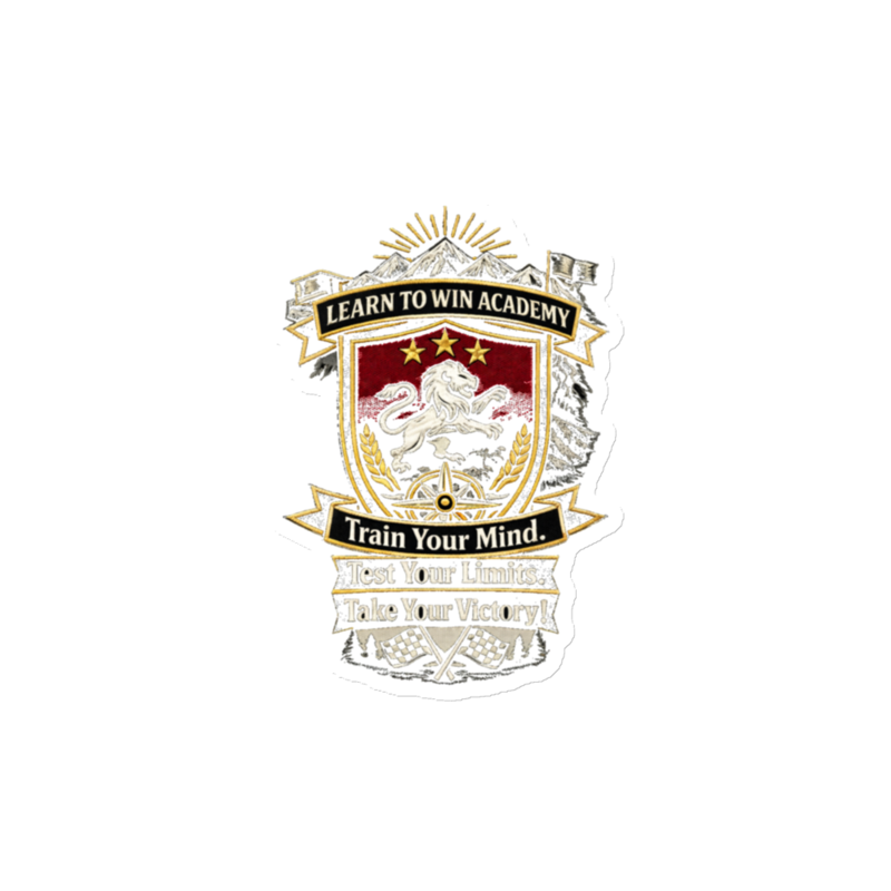 Learn To Win Academy | LTW Shield logo | Die-Cut Magnet