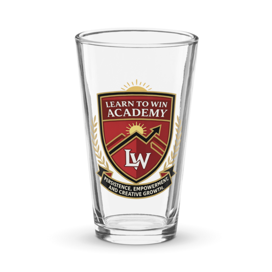 Learn To Win Academy | LTW Core logo | Pint Glass