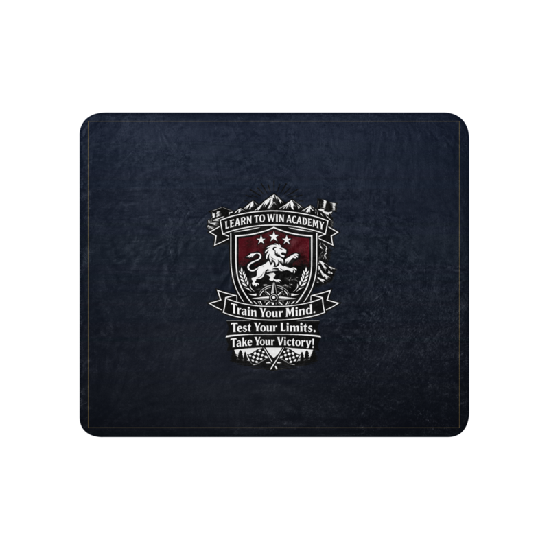 Learn To Win Academy | LTW TrainYourMind badge | Sublimated Sherpa Blanket