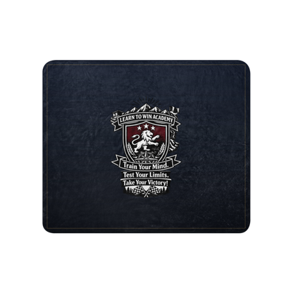 Learn To Win Academy | LTW TrainYourMind badge | Sublimated Sherpa Blanket