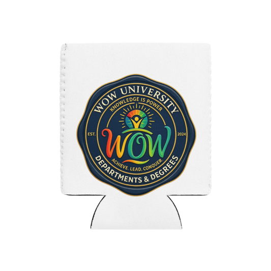 WOW University | WOWU DepartmentsDegrees medallion | Can Cooler