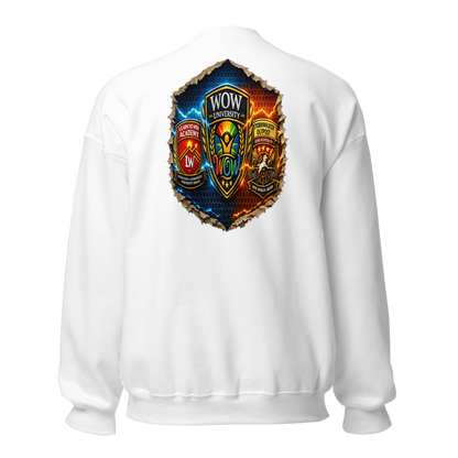 Learn To Win Academy — Core Crewneck — Back (White)