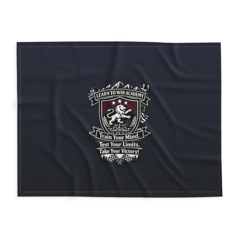 Learn To Win Academy | LTW TrainYourMind badge | Lightweight Summer Blanket