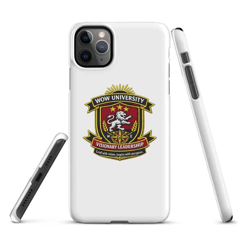 WOW University | WOWU VisionaryLeadership badge | iPhone Snap Case
