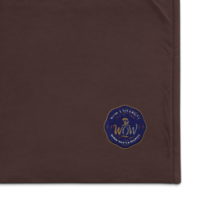 WOW with Obet — Embroidered Sherpa Blanket