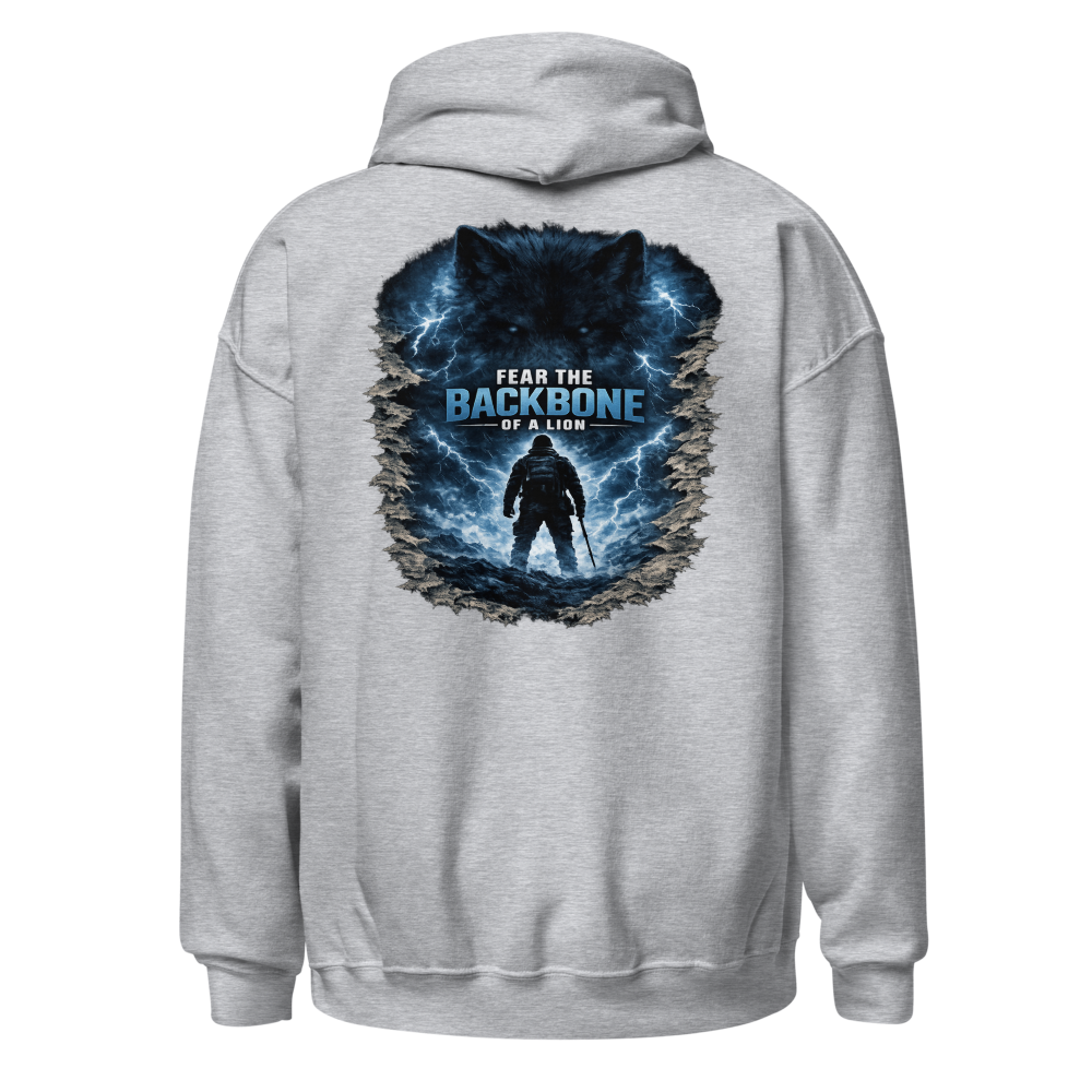Stormwalker Outpost — WOW Logo Hoodie — Back (Sport Grey)