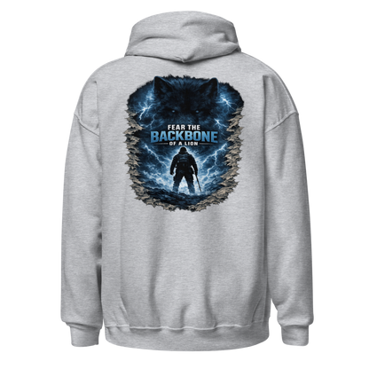 Stormwalker Outpost — WOW Logo Hoodie — Back (Sport Grey)