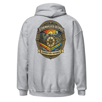 Stormwalker Outpost — Scars Are Maps Hoodie — Back (Sport Grey)