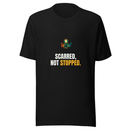 Scarred Not Stopped — WOW Tee