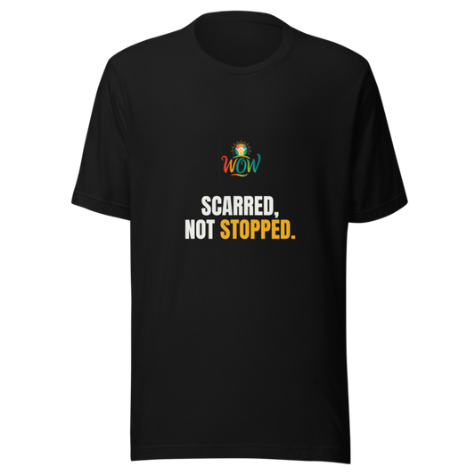 Scarred Not Stopped — WOW Tee