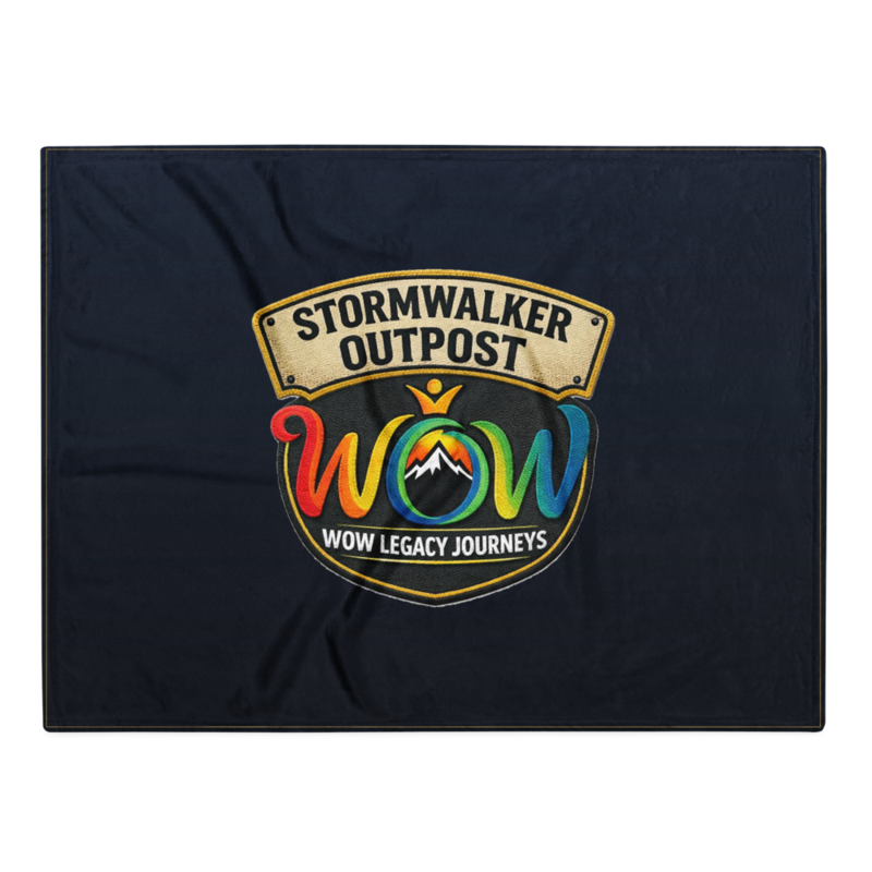Stormwalker Outpost | Stormwalker Outpost WOW logo | Throw Blanket