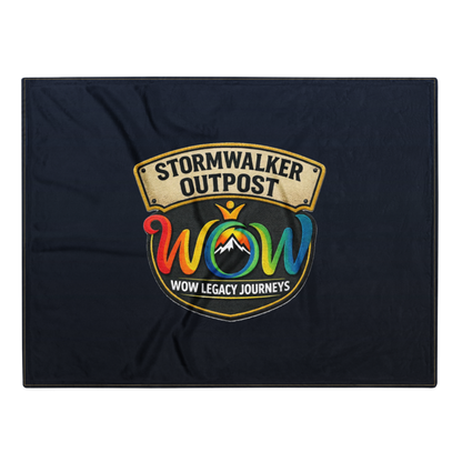 Stormwalker Outpost | Stormwalker Outpost WOW logo | Throw Blanket