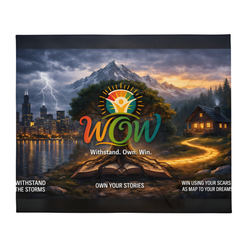 WOW | Withstand Own Win | Throw Blanket