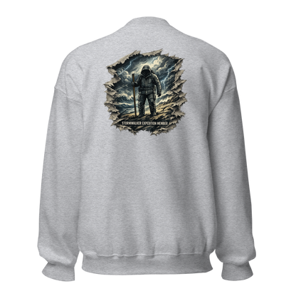 Stormwalker Outpost — Outpost Medallion Crewneck — Back (Sport Grey)