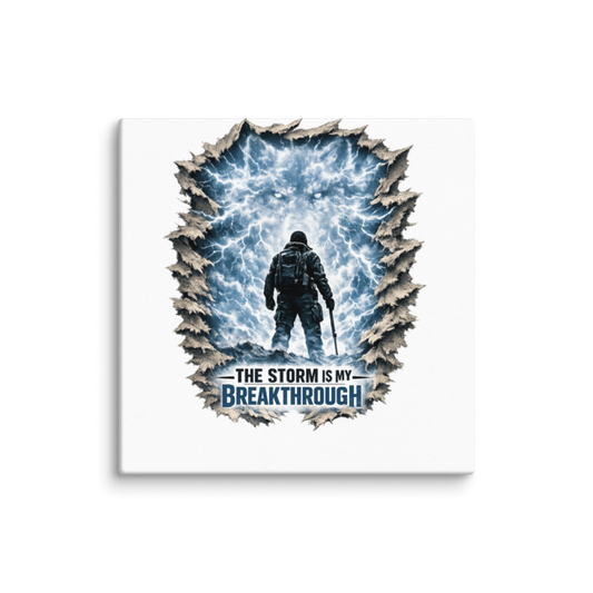 Stormwalker StormIsMyBreakthrough expedition Canvas Print