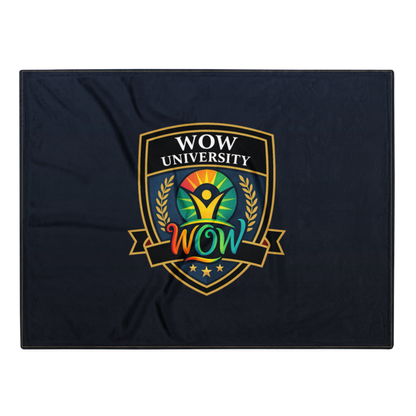 WOW University | WOWU Core badge | Throw Blanket
