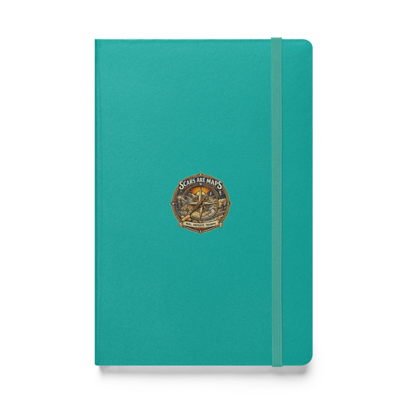 Stormwalker ScarsAreMaps medallion Hardcover Notebook