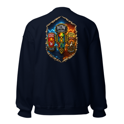 WOW University — Future-Ready Mindset Crewneck — Back (Navy)