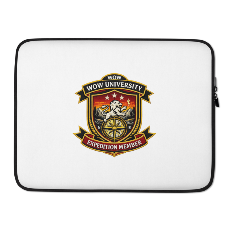 WOW University | WOWU ExpeditionMember badge | Laptop Sleeve